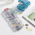 Portable Double Layer Pill Organizer Box