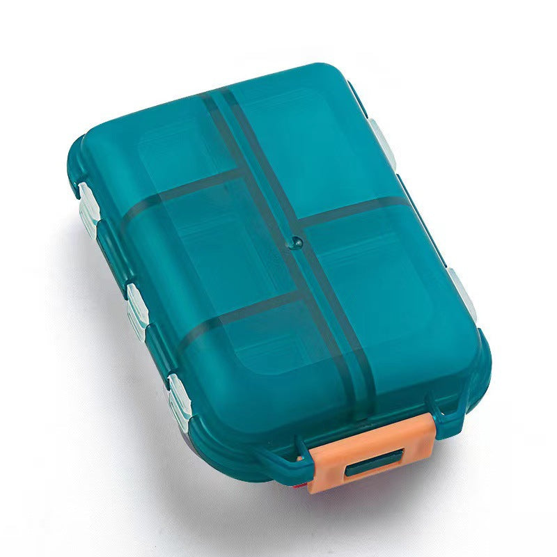 Portable Double Layer Pill Organizer Box